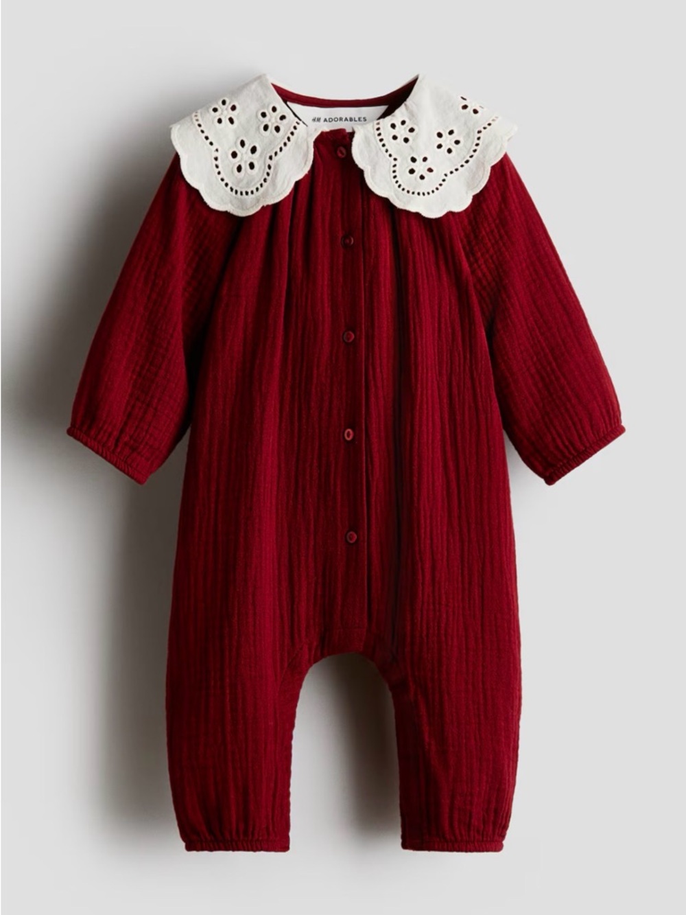 H&M Adorables One-Piece Romper with White Eyelet Collar